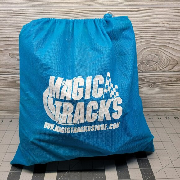 Magic Tracks 16 ft Building Set‎ With Blue Car Tracks Accessories Bag Green Red - Picture 6 of 15